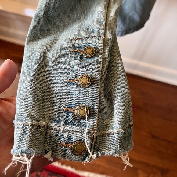 DISTRESSED DENIM JACKET - Picture 7 of 12